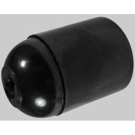 Portalampada e27 colore nero
