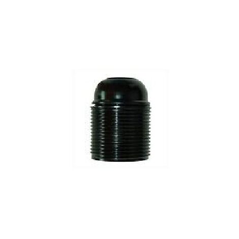 Portalampada E27 con camicia filettata nero LAPS900F/NE professionale