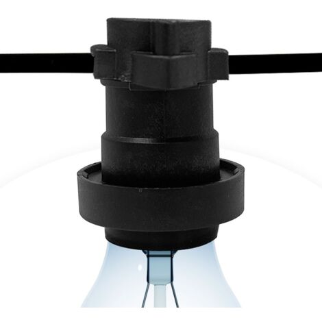 Portalampada E27 per Catena a cavo piatto IP44