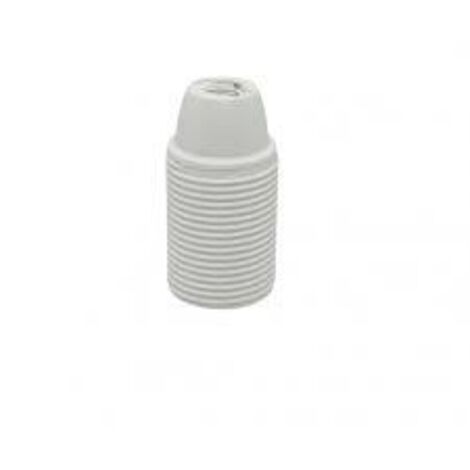 PORTALAMPADA FILETTATO E14 Colore Bianco - LAMPO
