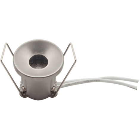 Portalampada G4 da incasso 30mm Allumino satinato Rotondo Novaline