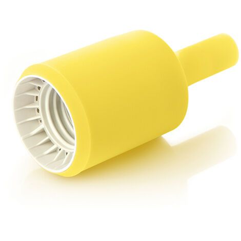 Portalampada In Gomma Colore Giallo
