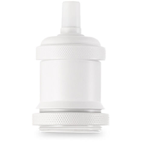 Portalampada In Metallo Colore Bianco Opaco