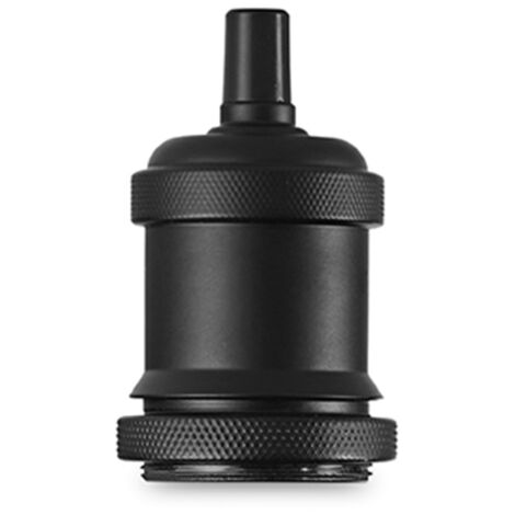 Portalampada In Metallo Colore Nero Opaco