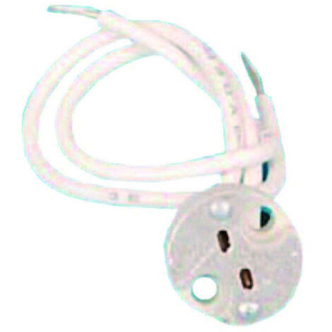 Portalampada in steatite bianco per lampade alogene 12V - confezione 5 pz