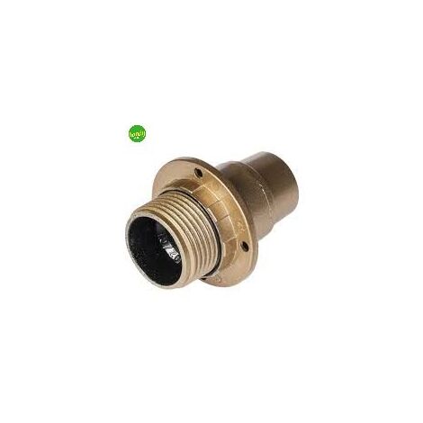 Portalampada in termoplastica Elettrocanali con doppia ghiera oro e14 2 a. 250 v.