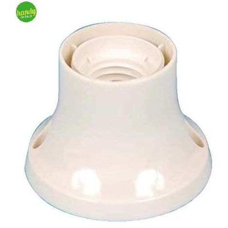 Portalampada in termoplastica Elettrocanali e27 base diritta 250 v.