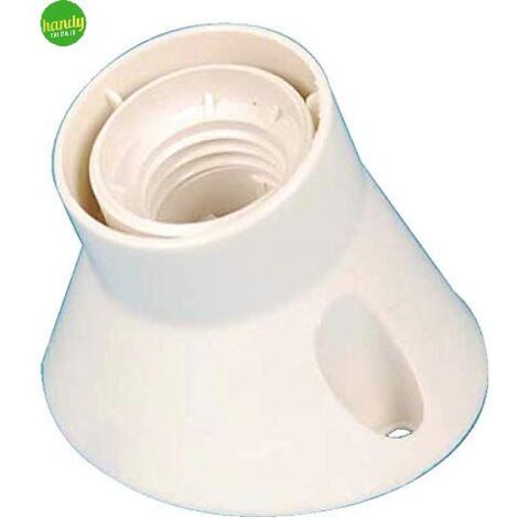 Portalampada in termoplastica Elettrocanali e27 base inclinata 250 v.