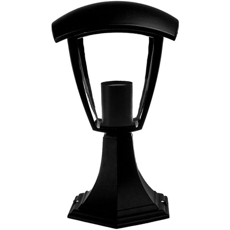 Image of Lampada led Portalampada E27 lanterna da giardino forma lanterna in alluminio da terra 290mm colore nero IP44 - sku 7057 - Nero - V-tac