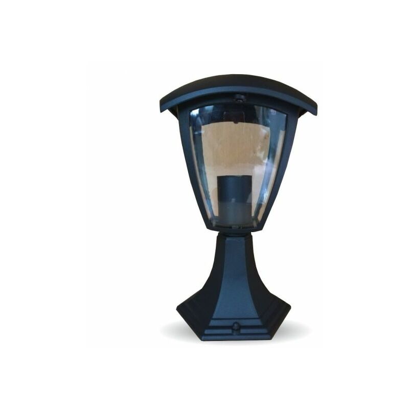 Image of VT-734 Lampada da Giardino a Lanterna in Alluminio a Fissaggio a Terra con Portalampada E27 (Max 60W) Colore Nero IP44 - sku 7057 - V-tac