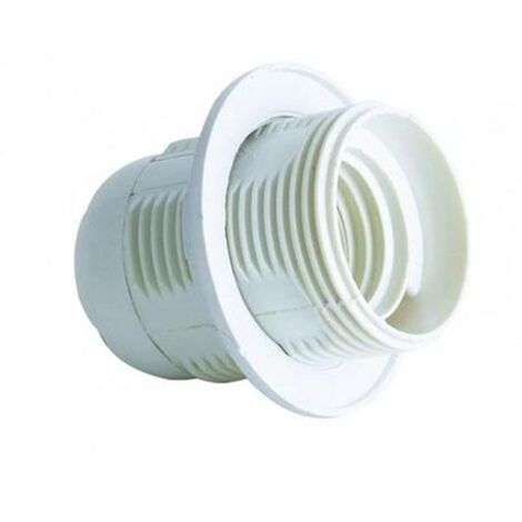 Portalampada LED E27 con Paralume Colore Bianco
