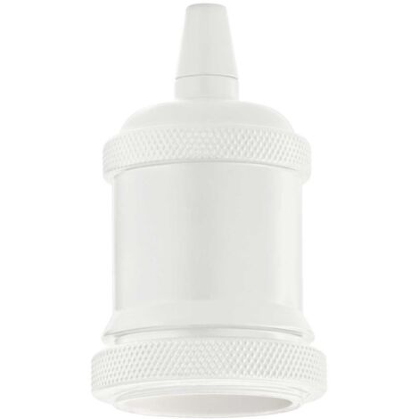 Portalampada Metallo Bianco 1 Luce E27