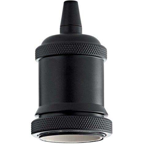 Portalampada Metallo Nero 1 Luce E27