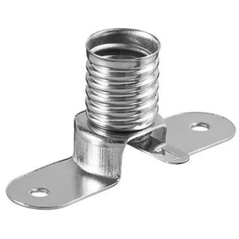 portalampada metallo rialzato con alette mini porta lampada 1 pezzo E10