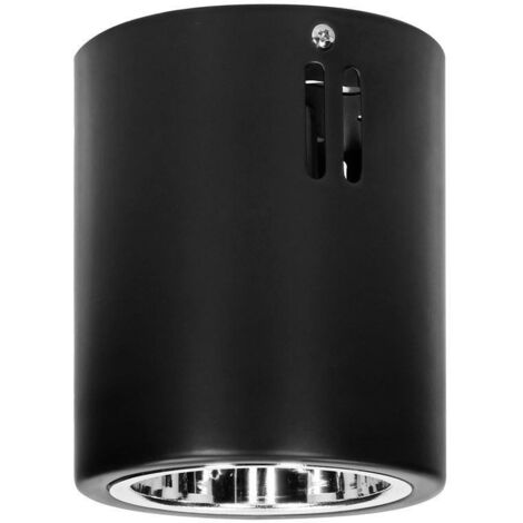Portalampada rotondo KORIN 10 E27 nero OR-OD-6179BE27