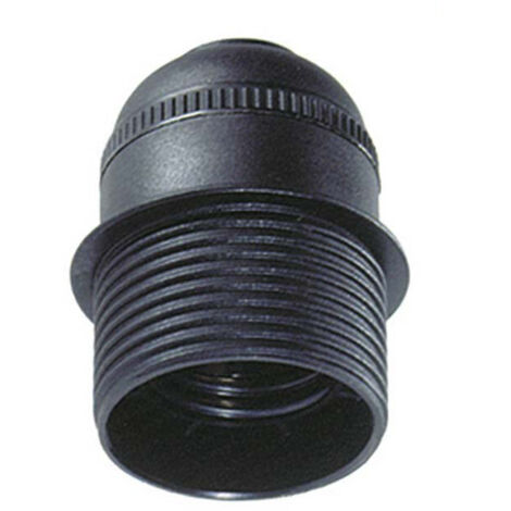 Portalampada semi filettato e27 nero solera 6829ctn