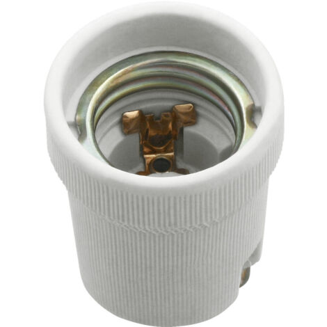 portalampada staffetta superiore filettata in ceramica 20 pezzi E27