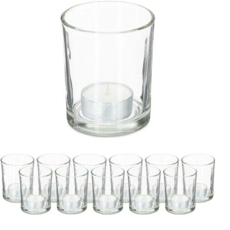 Portalampada trasparente set da 12
