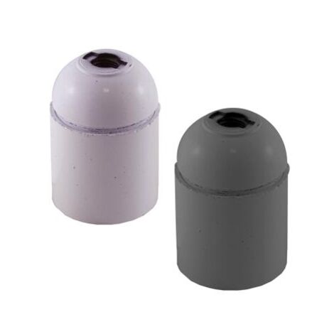 Portalampade Bianco Termoplastico Attacco E27 Sist.Antisvitamento 10pz -s900lb/b
