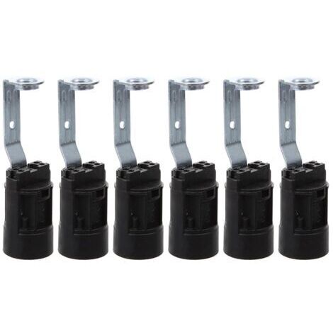 Portalampade di ricambio E14 con supporto per lampade decorative, altezza regolabile 70 mm, confezione da 6, accessori per lampade e lampadari