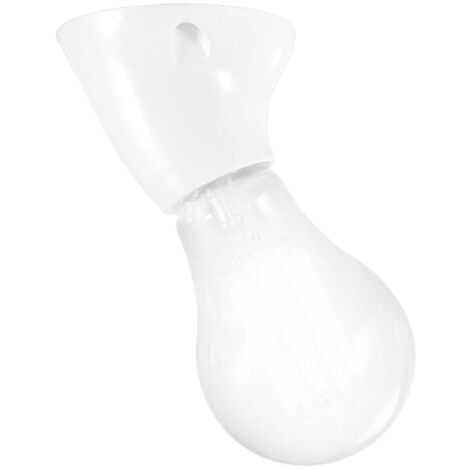 "Portalampade DOBLEAU in termoplastica bianca"