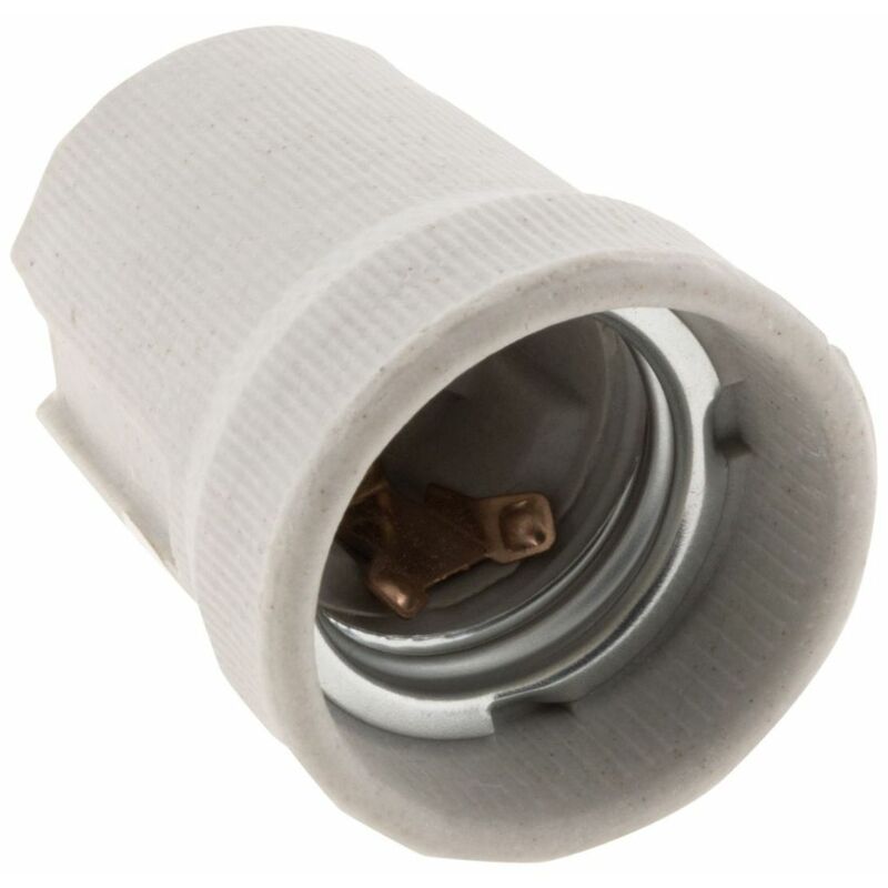 

No_name - Portalámpara casquillo E27 con cuello de porcelana