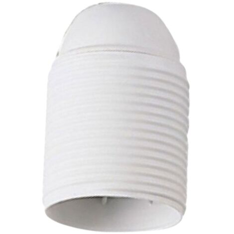 Portalámpara roscado Master casquillo E27 termoplástico Blanco 00513