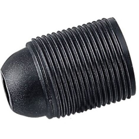 Portalámpara roscado Master casquillo E27 Termoplástico Negro 00512