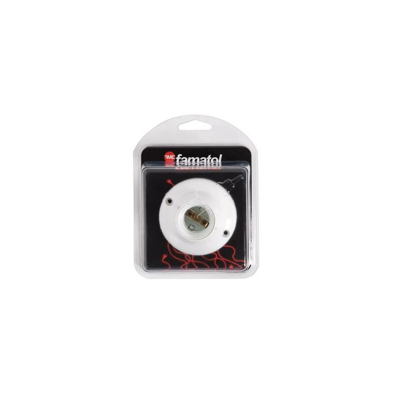

PortaLámparas Zocalo Recto Famatel E-27 BLANCO