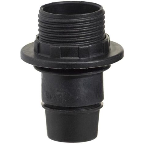 Portalamparas 4 A. E-14 Con Rosca + Arandela Negro