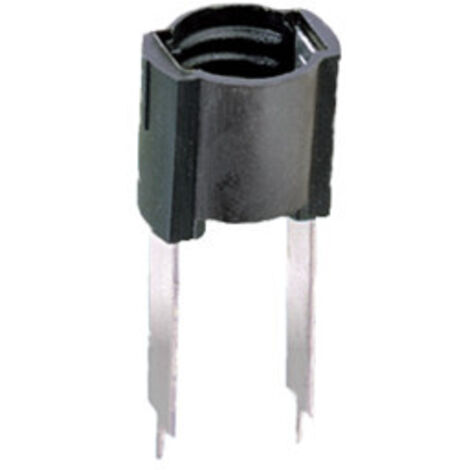 Portalámparas a rosca E-10 para circuito impreso Negro Electro DH 12.037 8430552021260