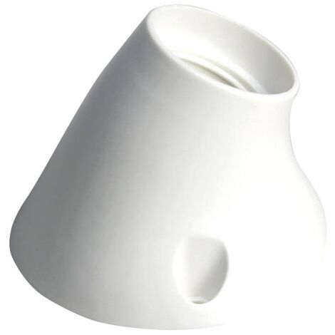 Portalamparas superficie curvo E27 Blanco