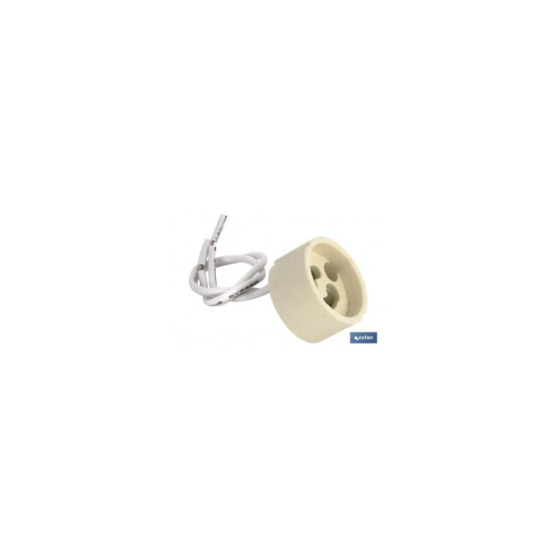 

PortalÁmparas cerÁmica 2a250v con casquillo gz10 y 150mm cable