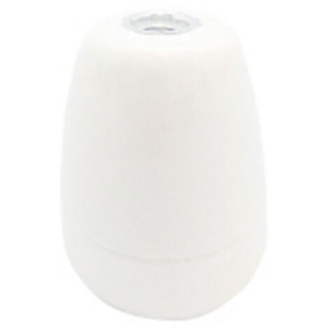 Portalámparas cerámico vintage e27, 100 w 250 v, blanco, ø47 x 59 mm (retractilado)