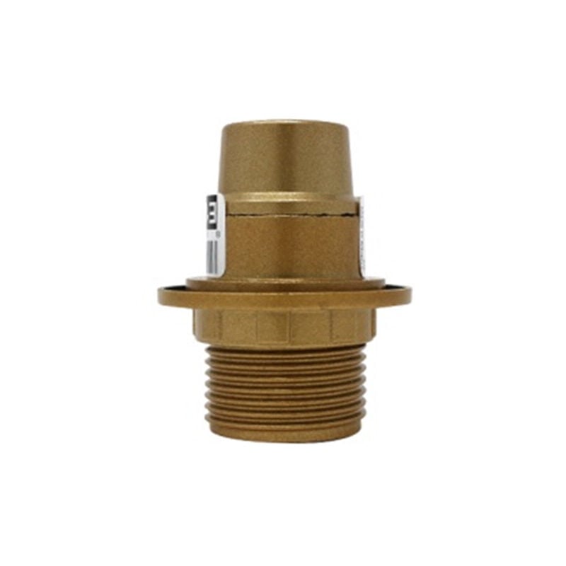 

Portalámparas E14 dorado cuerpo roscado con tope y arandela (Koala H038830)