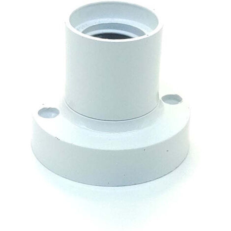 Portalámparas de Pared E27 de PVC con Interior de Latón 4A 250V