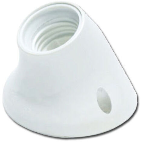Portalámparas E-27 Curvo Blanco 15009-60505