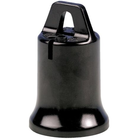 Portalámparas e-27 "provisional de obra" negro