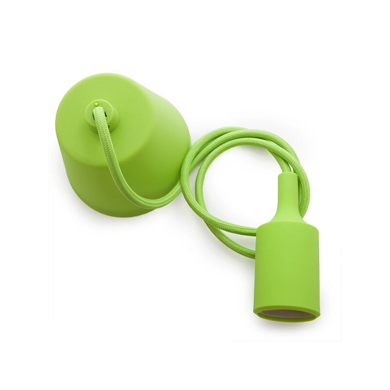 

Portalámparas E27 Cable - Rosetón - Color Verde (HO-CAB-E27-G)