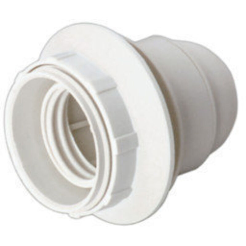 

Portalámparas E27 con a rosca y arandela Color blanco 4 A 250 V Electro DH. 12.093/B 8430552085934