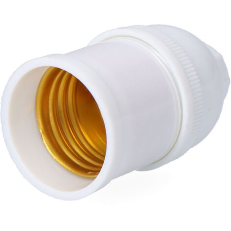 Portalámparas  E27 de color blanco Eco