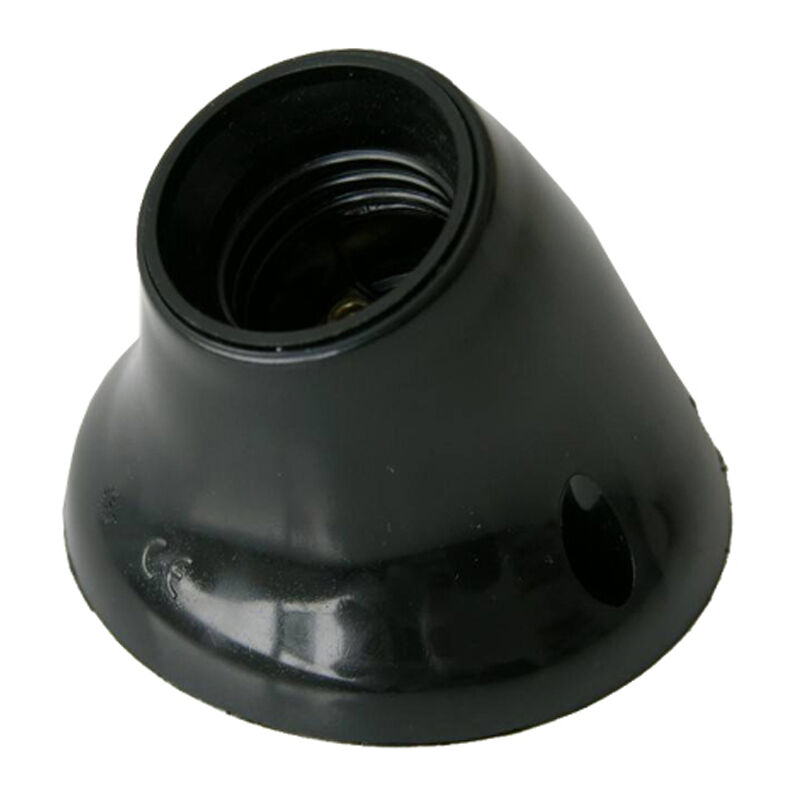 

Portalamparas E27 zocalo curvo negro