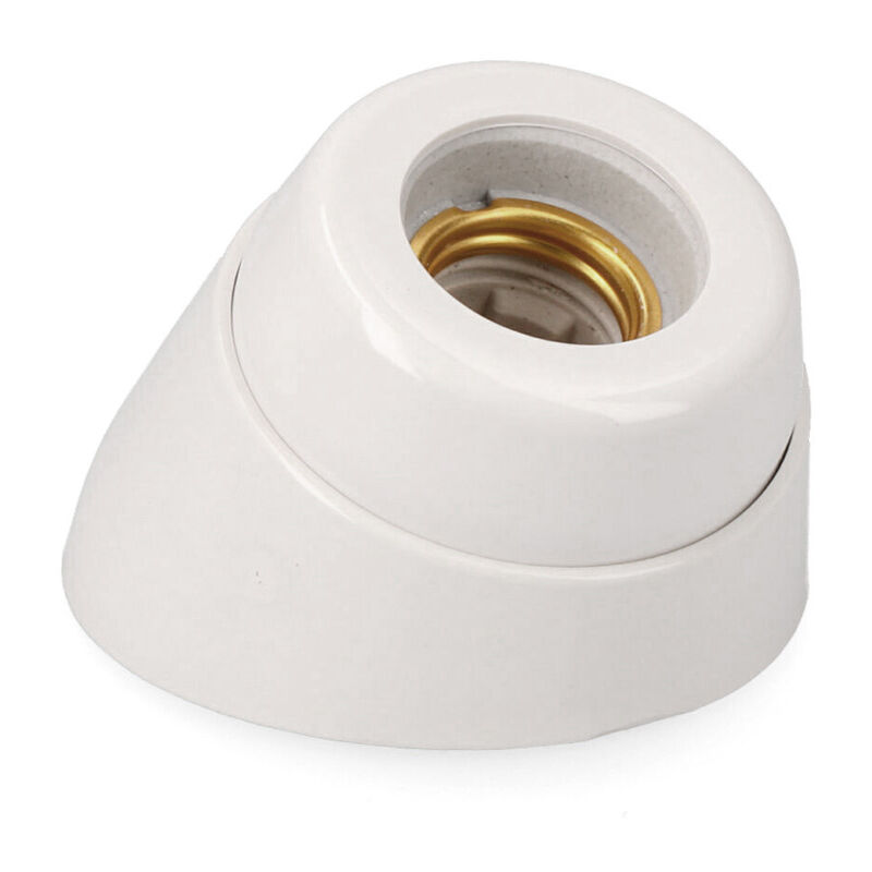 

Portalamparas e27 zocalo curvo porcelana retractilado - EDM