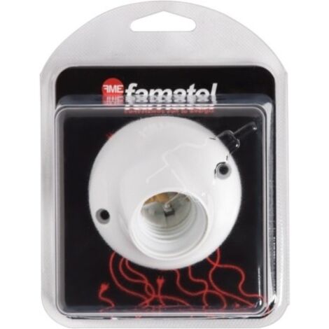 Portalamparas elec 120x160x65 zocalo curvo e27 abs bl famat