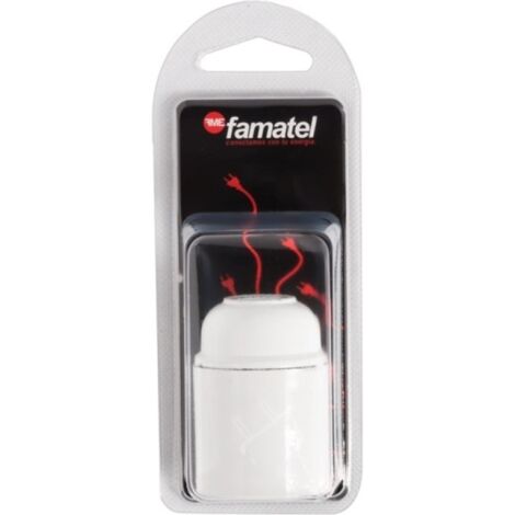 Portalamparas elec 60x147x50 e27 baquel bl famat