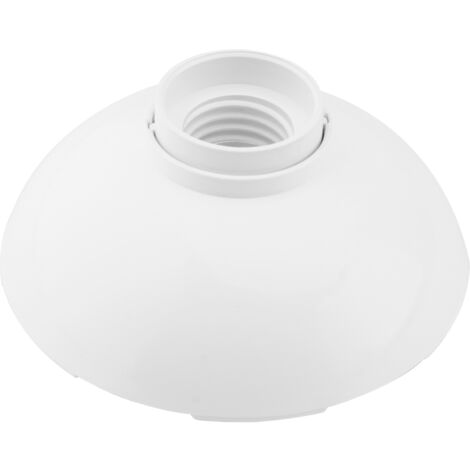 Portalámparas Esférico de Superficie para Bombillas LED E27 Casquillo Gordo Blanco