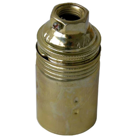 Portalamparas latonado rosca Edison E14