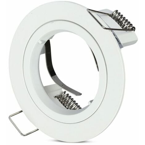 Portalámparas LED empotrable redondo V-TAC GU10 y GU5.3 (MR16) Color blanco