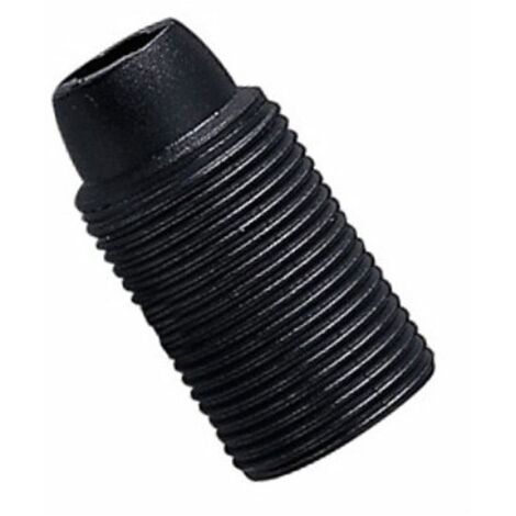 Portalámparas Master E14 negro con rosca 00510-B