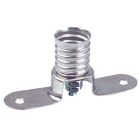 Portalámparas metálico a rosca E-10 Electro DH. Con 2 Tuercas 12.024 8430552101757